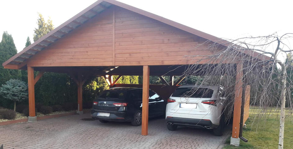 7 Wiaty samochodowe Drewipol