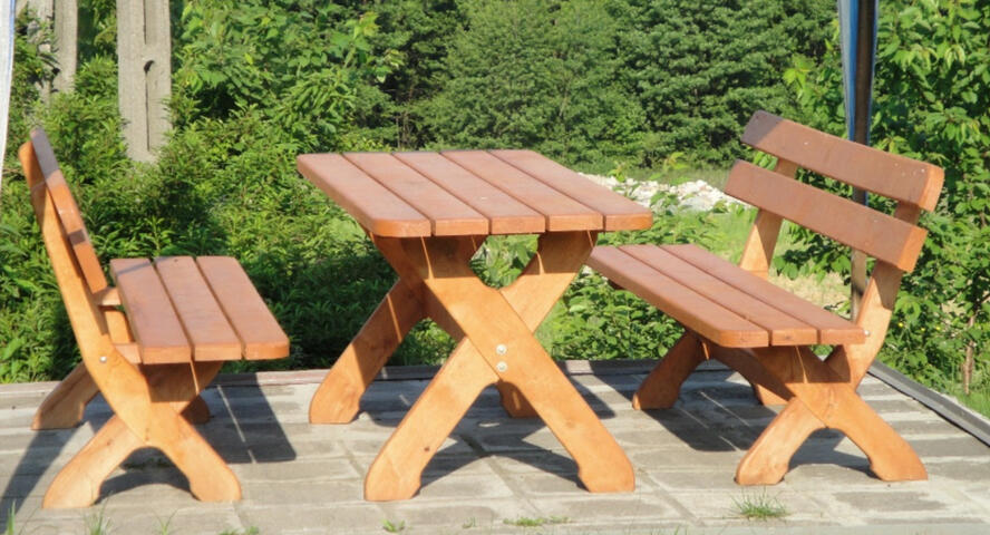 3 Komplety ogrodowe Drewipol